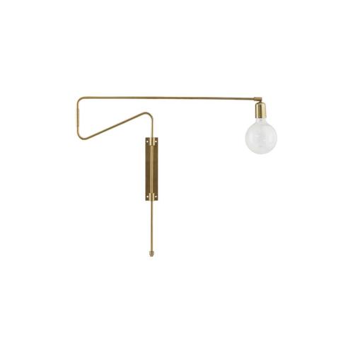 Vegglampe - Swing - Messing - 70 cm - www.frokenfraken.se