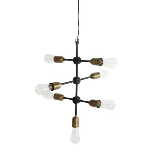 Lampe - Molecular - Svart/Mæssing - 36 x 36 x 57 cm - www.frokenfraken.se