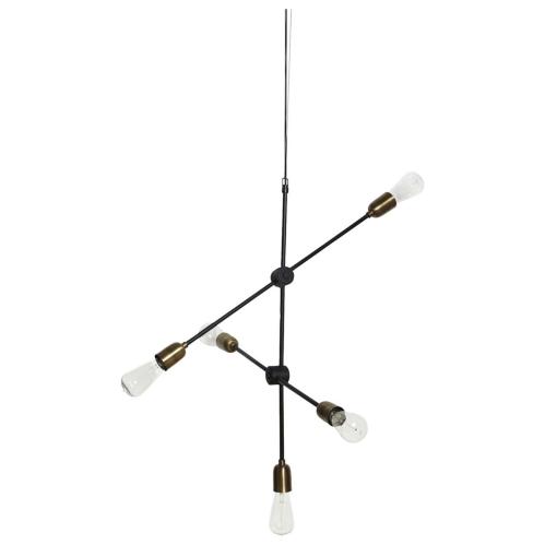 Lampe - Molekylær - Svart/Messing - 78 x 68 cm - www.frokenfraken.se