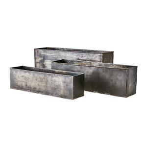 Krukke - Blomsterkasse i metall - 3 størrelser - www.frokenfraken.se