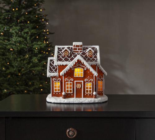 Lyslenke - Jul - Gingerville - 9 cm - www.frokenfraken.se