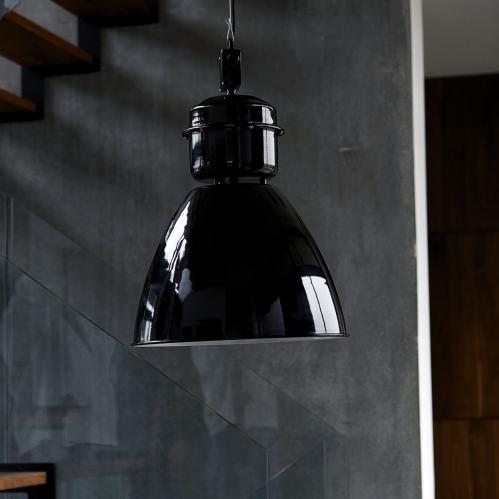Taklampa - Industri - Svart - Ø35 cm - www.frokenfraken.se
