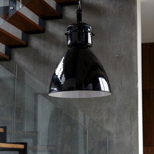 Taklampa - Industri - Svart - Ø35 cm - www.frokenfraken.se