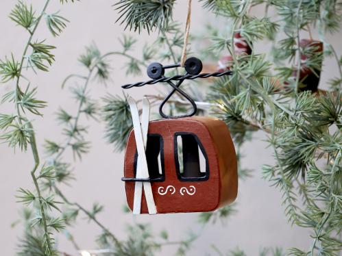 Julekule – Skilift – 7 x 11 x 5 cm - www.frokenfraken.se