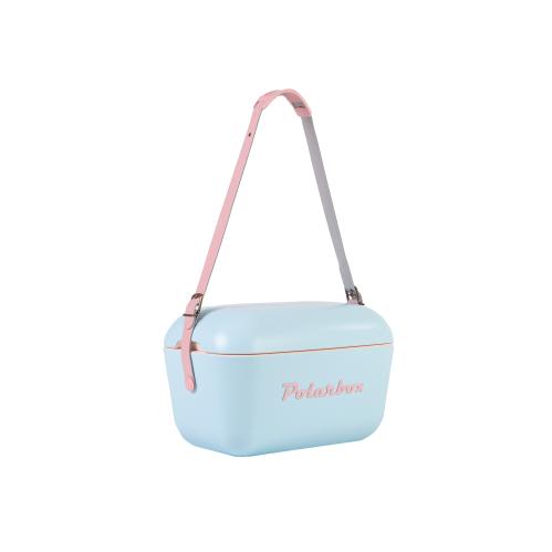 Polarbox Kjølebag - Retro - Lyseblå - 12 Liter - www.frokenfraken.se