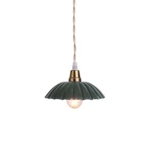 Taklampe Ingrid Mørkegrønn Liten - Ø 16,5 x 3,5 cm - www.frokenfraken.se