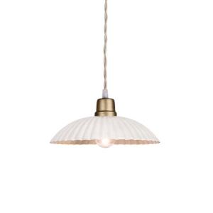 Taklampe Ingrid Antikk Hvit Stor - Ø 23,5 x 3,5 cm - www.frokenfraken.se