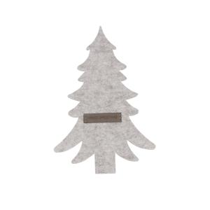 Bestikkholder - 4 grantrær - MERRY - SAND - 24 CM - www.frokenfraken.se