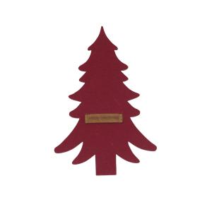 Bestikkholder - 4 grantrær - MERRY - RØD - 24 CM - www.frokenfraken.se