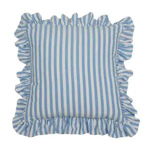 Kuddfodral Volang - Svea Ljusblå - 45 x 45cm - www.frokenfraken.se