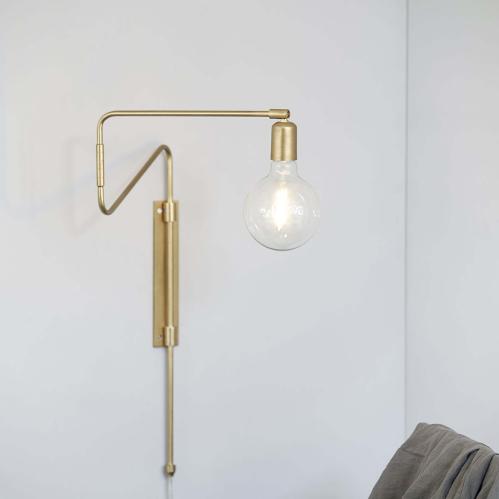 Vegglampe - Swing - Messing - 35 cm - www.frokenfraken.se