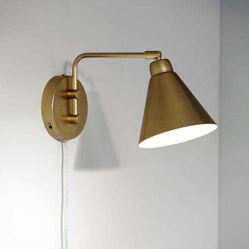 Vegglampe - Game - Messing - 30 x 15,6 cm - www.frokenfraken.se