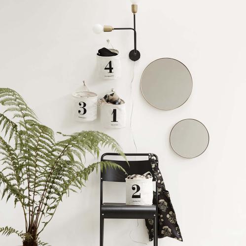 Vegglampe - Molekylær - Svart/Messing - 3018 cm - www.frokenfraken.se