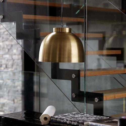 Lampe - Bolle - Messing - 26 x 35 cm - www.frokenfraken.se
