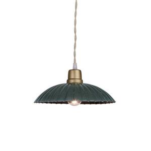 Taklampe Ingrid Mørkegrønn Stor - Ø 23,5 x 3,5 cm - www.frokenfraken.se