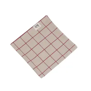 Serviett - AXEL - RØD - 45 x 45 cm - 6-pakning - www.frokenfraken.se