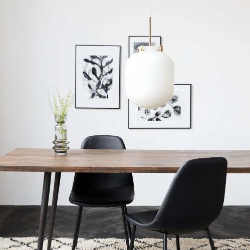 Lampe - Ball - Hvit - 35 x 30 cm - www.frokenfraken.se