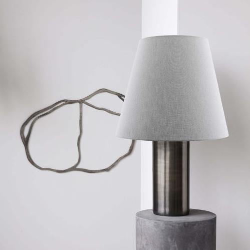 Lampfot - Bakora - Antik metallisk - 52 x 17 cm - www.frokenfraken.se