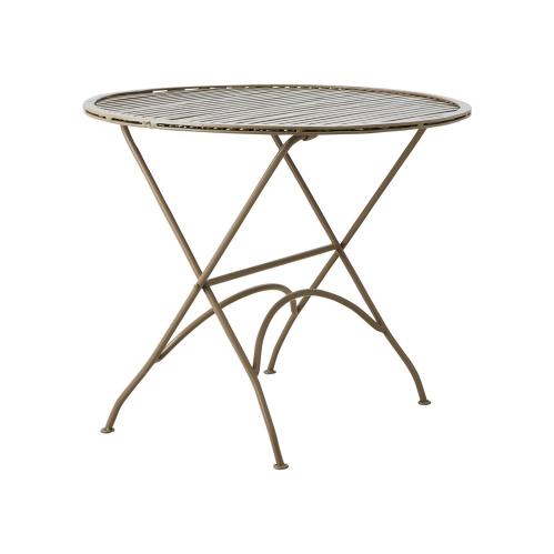 Hagebord - Rundt - Metall Beige - Ø61 x 50 cm - www.frokenfraken.se