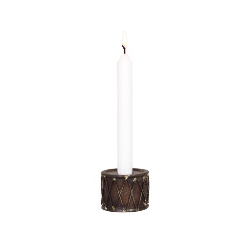 Lysstake - Tromme Rustbrun- Ø7 x 5,5 cm - www.frokenfraken.se