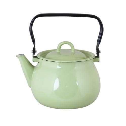 Tekanne - Emalje - Grønn - 16,5 x Ø19 cm - www.frokenfraken.se