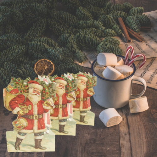 Pappersrad - Nostalgitomte - 14 x 54 cm - www.frokenfraken.se