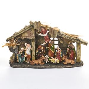 Julekrybbe – Religiøse figurer – 11 stk - www.frokenfraken.se