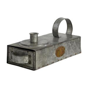Lysstake/lyskasse - Grå - 24 x 10 x 11 cm - www.frokenfraken.se