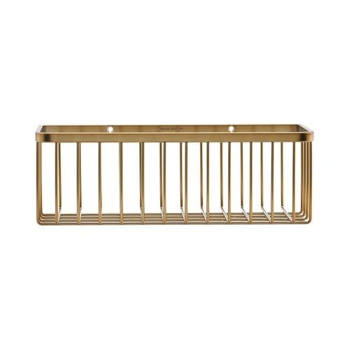 Korg - Baderomshylle - Messing - House Doctor - 28 x 11 cm - www.frokenfraken.se