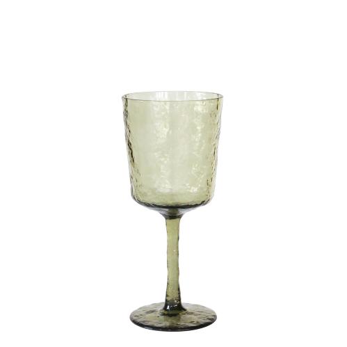 Vinglass - Plast - Hamret - Grønn - 19 cm - www.frokenfraken.se