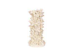 Ljusstake - Korall - Cremé - 14 x 31 cm - www.frokenfraken.se