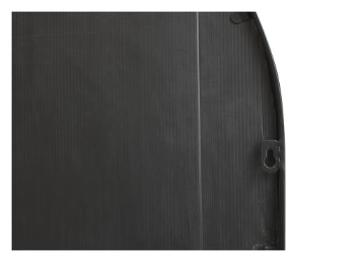 Veggspeil med bue - Svart - 180 cm - www.frokenfraken.se
