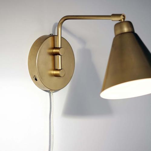 Vegglampe - Game - Messing - 30 x 15,6 cm - www.frokenfraken.se