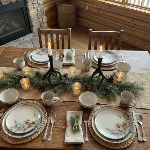 Middagstallerken - Elg - Ø28 cm - www.frokenfraken.se