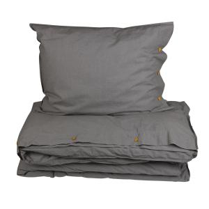 Sengetøysett - Grå - 150 x 210, 50 x 60 cm - www.frokenfraken.se