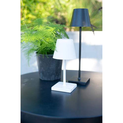 Bordlampe - Oppladbar - Jern - Svart - 10 x 38 cm - www.frokenfraken.se