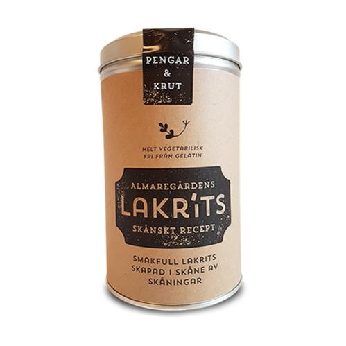 Presentburk - Lakrispenger & Krutt - 16 cm - www.frokenfraken.se