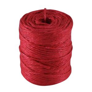 Snøre av jute - Rød - 70m - www.frokenfraken.se