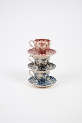 Espressokopp med skål – Svart – Ø6,5 cm - www.frokenfraken.se