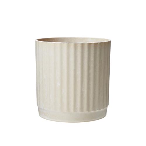 Kruka - Stripe - Beige - 2 Storlekar - Ø15, 18 cm - www.frokenfraken.se