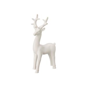 Hjort – Dekorasjon – Hvit – 12 x 8 x 24 cm - www.frokenfraken.se