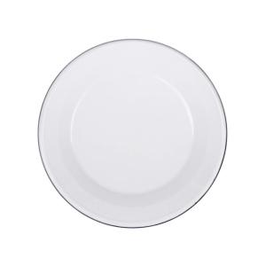 Tallerken - Emils Emalje Offwhite - Hvit - Ø24,5 cm - www.frokenfraken.se