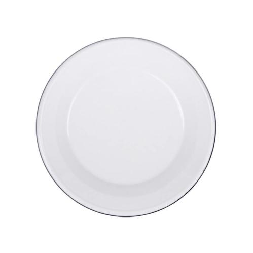 Tallerken - Emils Emalje Offwhite - Hvit - Ø24,5 cm - www.frokenfraken.se
