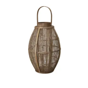 Lyslykt - Bambus - Natur - 41 x 28 cm - www.frokenfraken.se