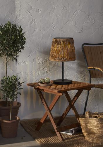 Solcellelampe - Kunstrotting - Ø28 x 48 cm - www.frokenfraken.se