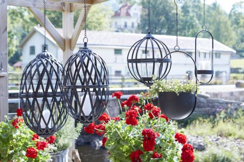 Lyslykt – Hengende – Svart - 2 størrelser – 66 cm, 51 cm - www.frokenfraken.se