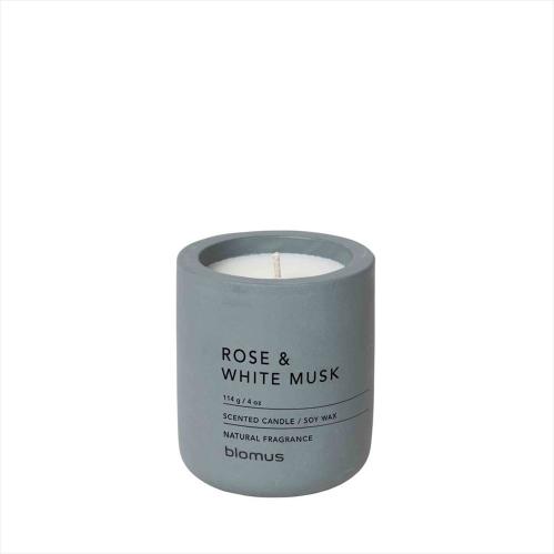 Doftlys - Rose & White Musk Flint Stone - 6,5 x 6,5 x 8 cm - www.frokenfraken.se