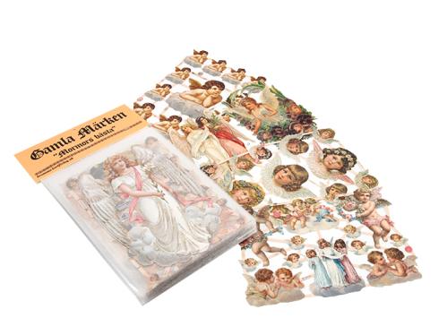 Bokmerker - Gamle Engler - Glitter - Startpakke - 50-pakning - www.frokenfraken.se