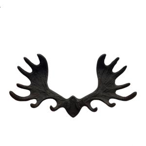 Kroklist - Jern - Elghorn - svart/brun - 7 x 20 x 36 cm - www.frokenfraken.se