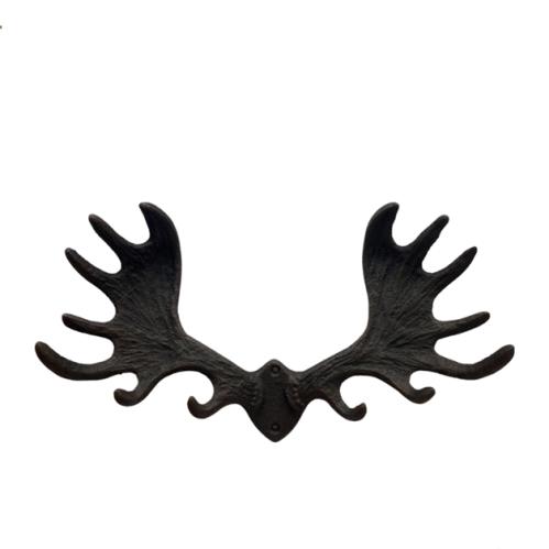 Kroklist - Jern - Elghorn - svart/brun - 7 x 20 x 36 cm - www.frokenfraken.se